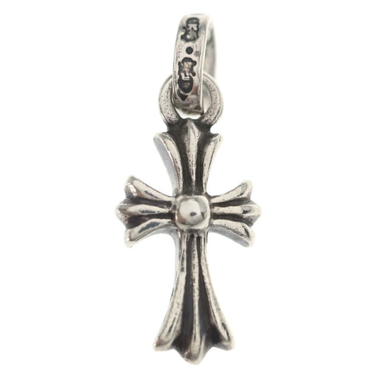 Chrome Hearts Crs Baby Fat Cross Pendant Top Silver