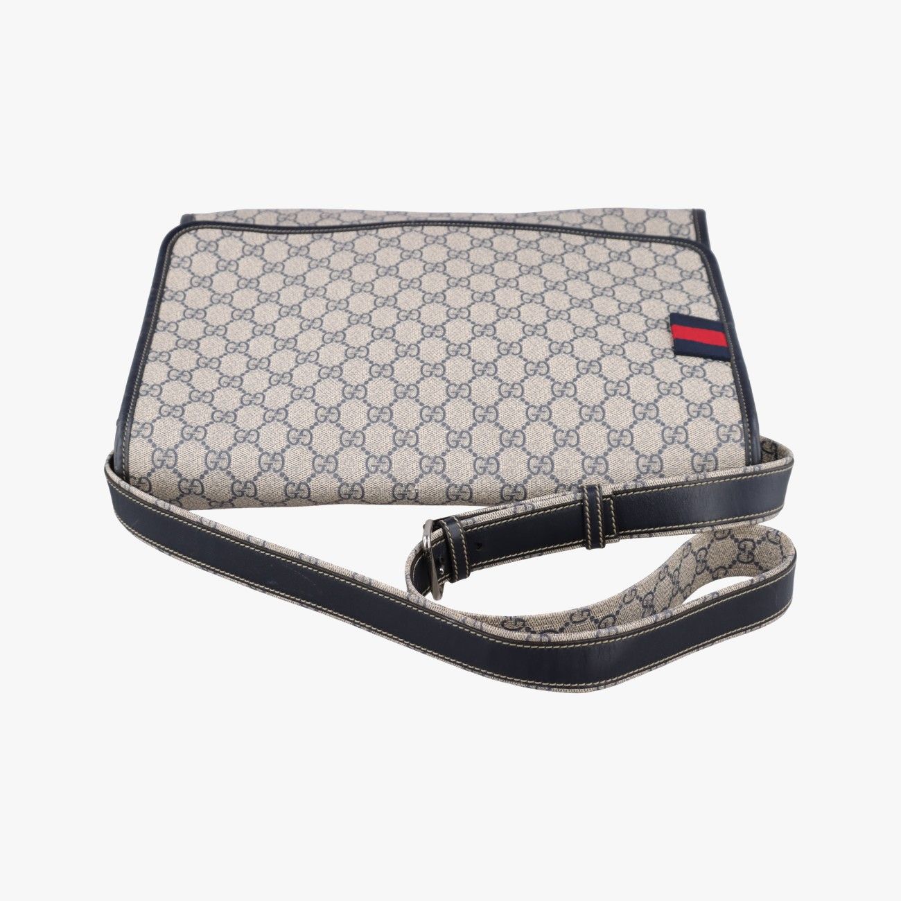 Gucci GG Spuri Bag Beige Black Canvas Leather — view 8