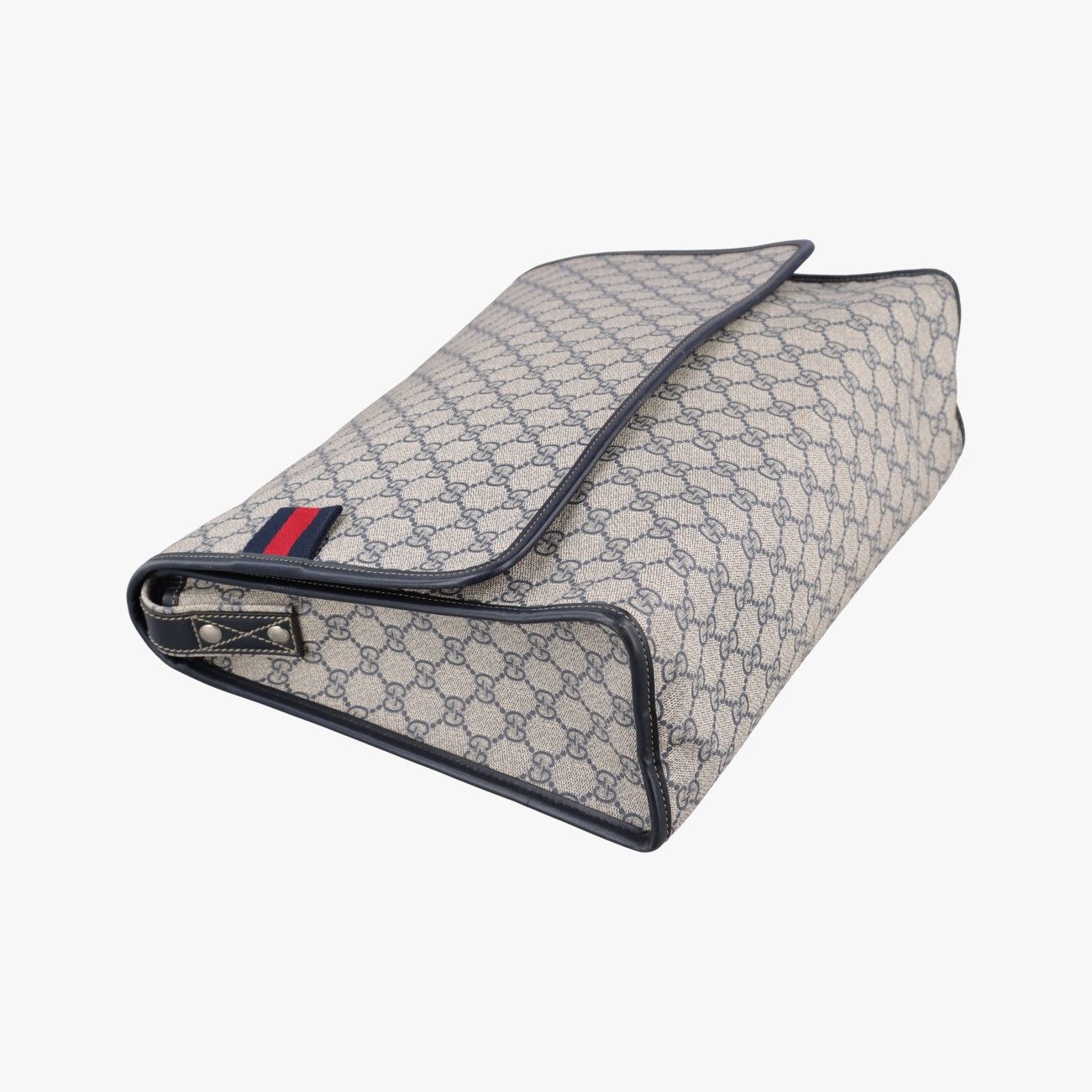 Gucci GG Spuri Bag Beige Black Canvas Leather — view 5