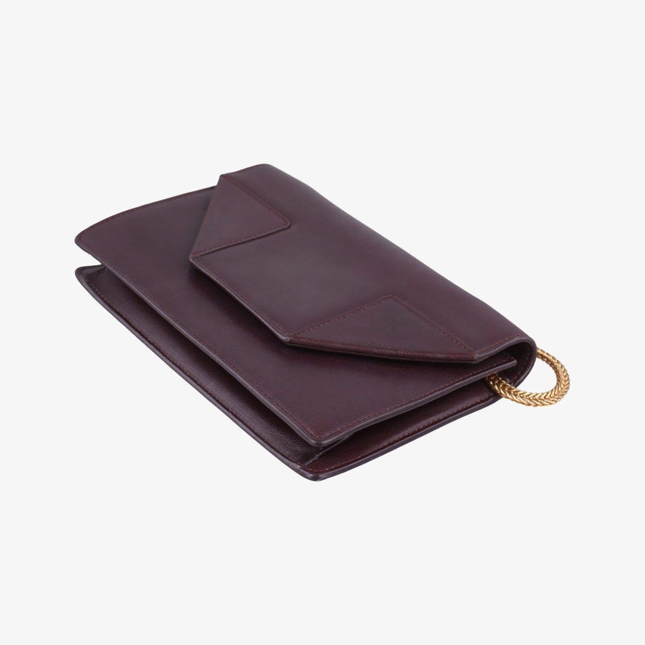 Saint Laurent Yves Red Leather Messenger Bag — view 4