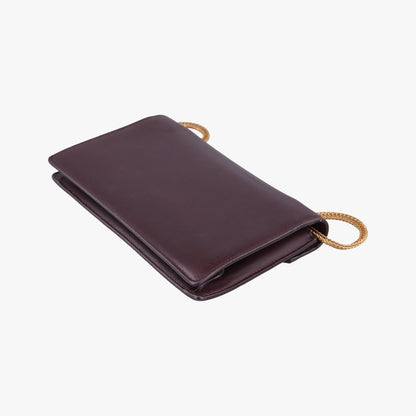 Saint Laurent Yves Red Leather Messenger Bag — view 6
