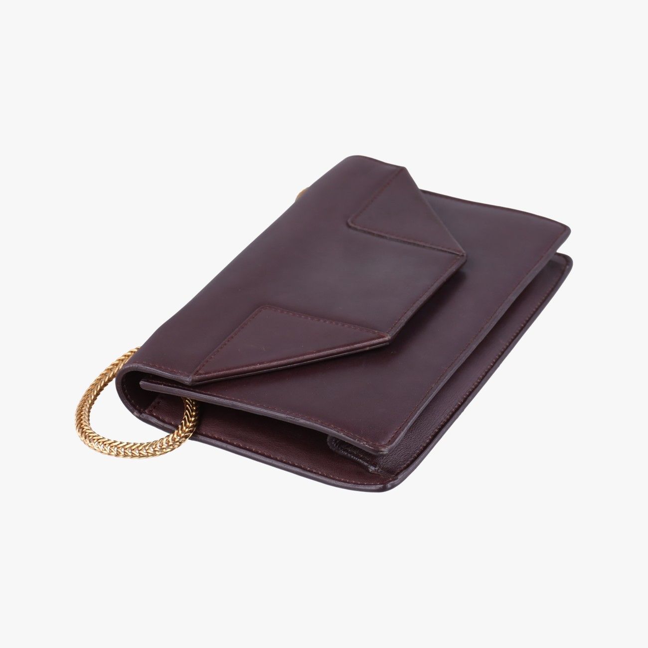 Saint Laurent Yves Red Leather Messenger Bag — view 5