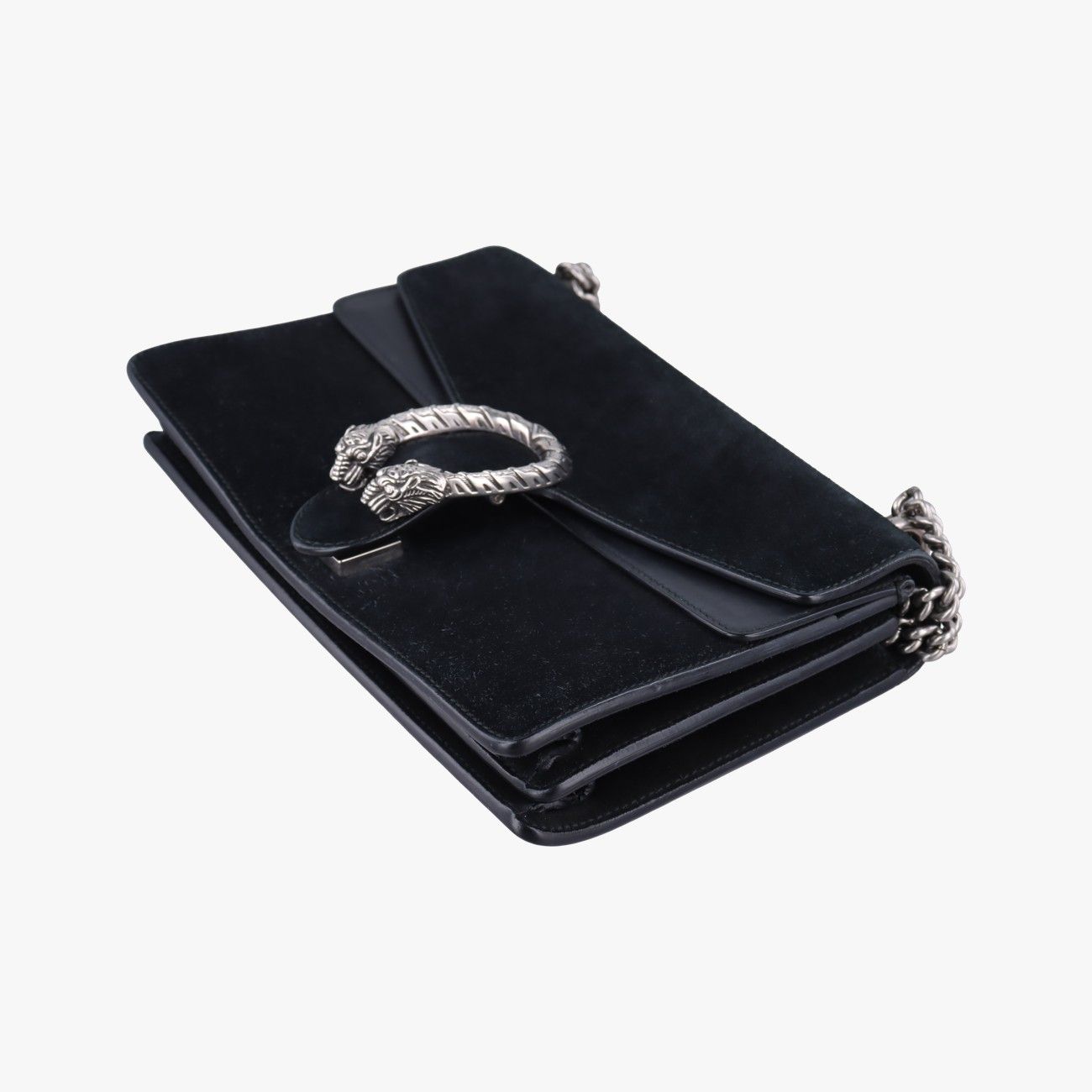 Gucci Black Suede Leather Messenger Bag — view 4