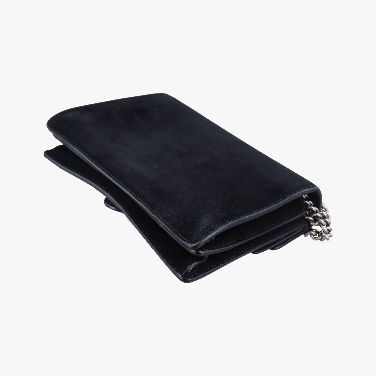 Gucci Black Suede Leather Messenger Bag — view 6