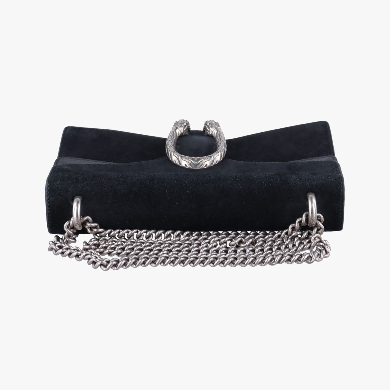 Gucci Black Suede Leather Messenger Bag — view 8