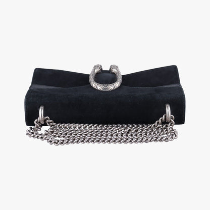 Gucci Black Suede Leather Messenger Bag — view 8