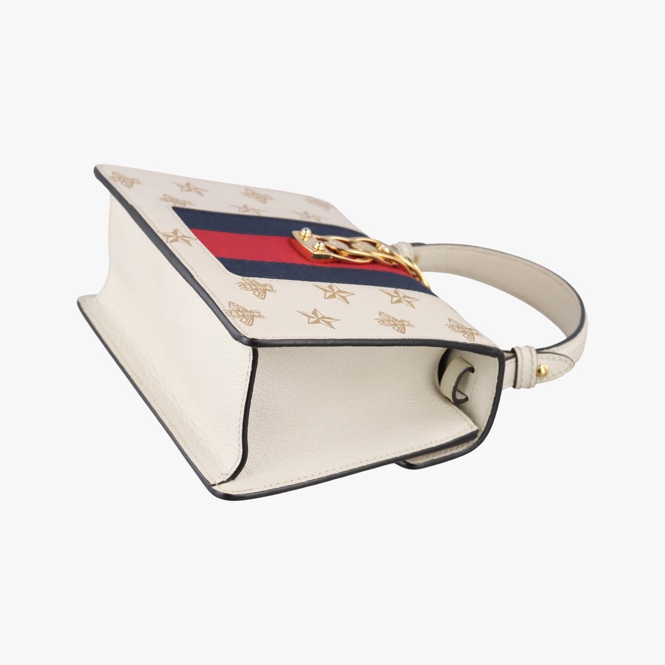 Gucci Sylvie Navy Red Leather Messenger Bag — view 6