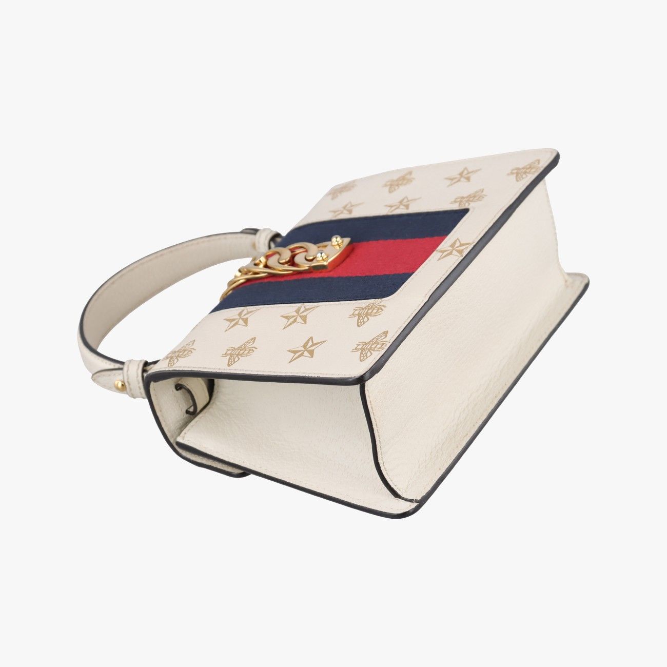 Gucci Sylvie Navy Red Leather Messenger Bag — view 7