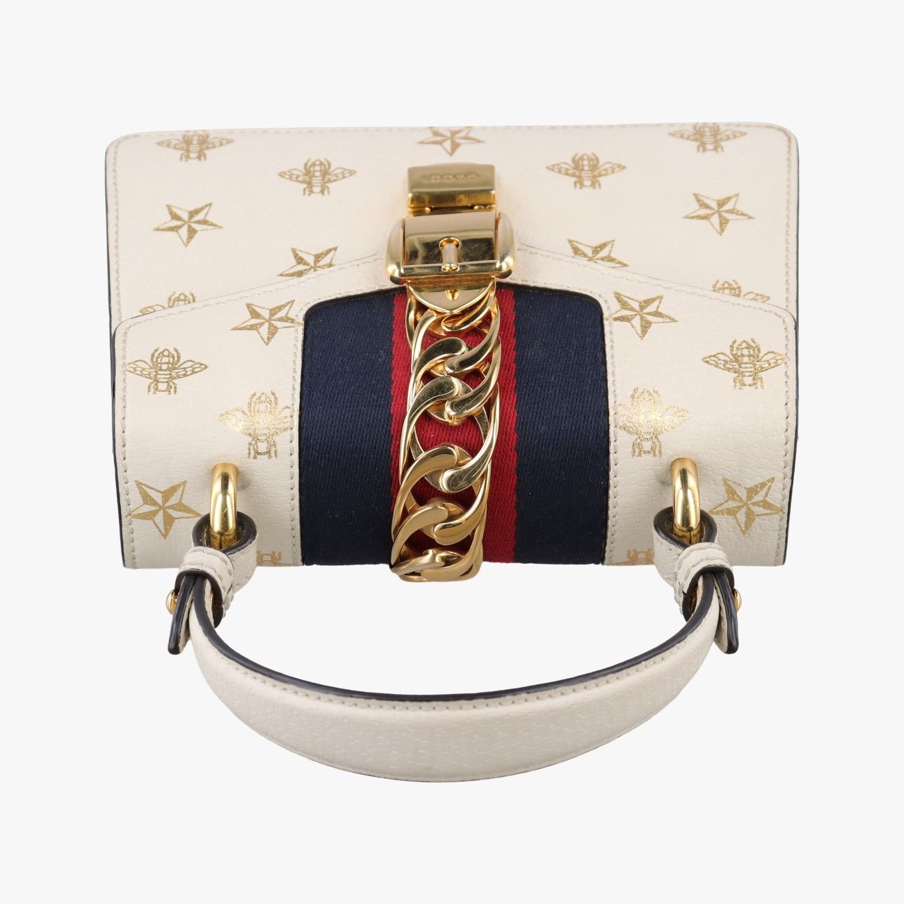 Gucci Sylvie Navy Red Leather Messenger Bag — view 8
