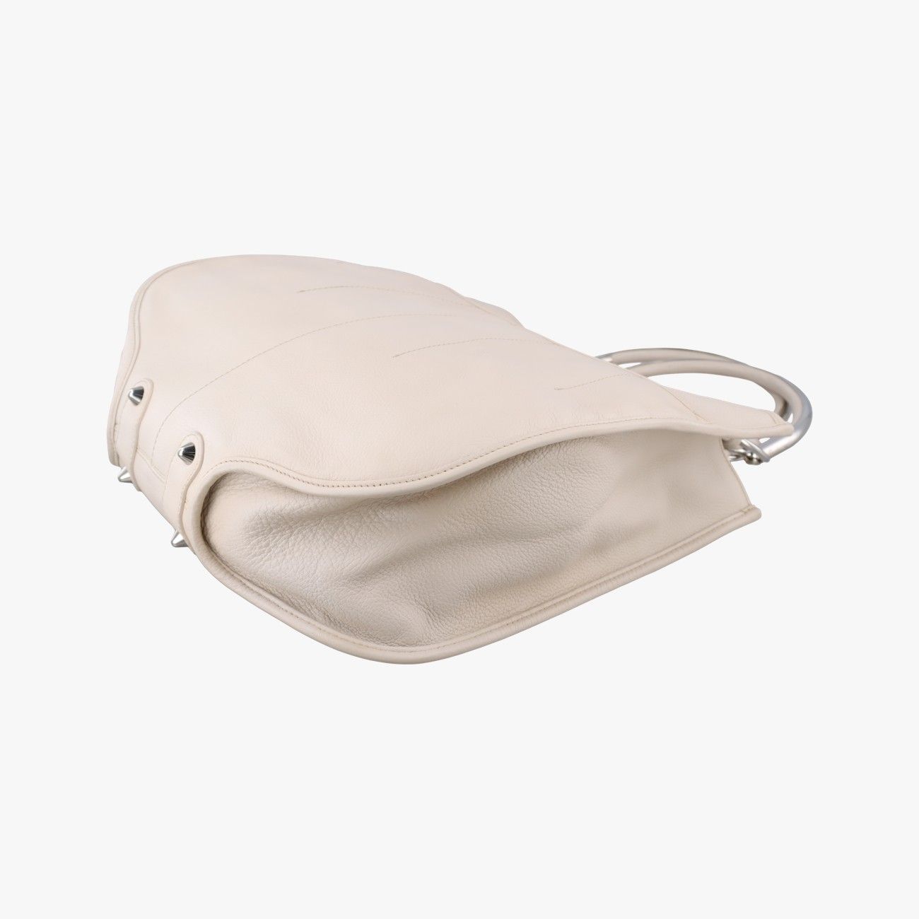 Dior Dio 61 Bo White Leather Handbag — view 4