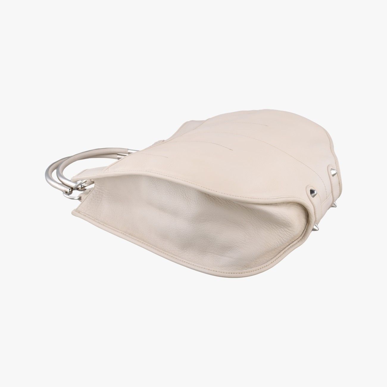 Dior Dio 61 Bo White Leather Handbag — view 5