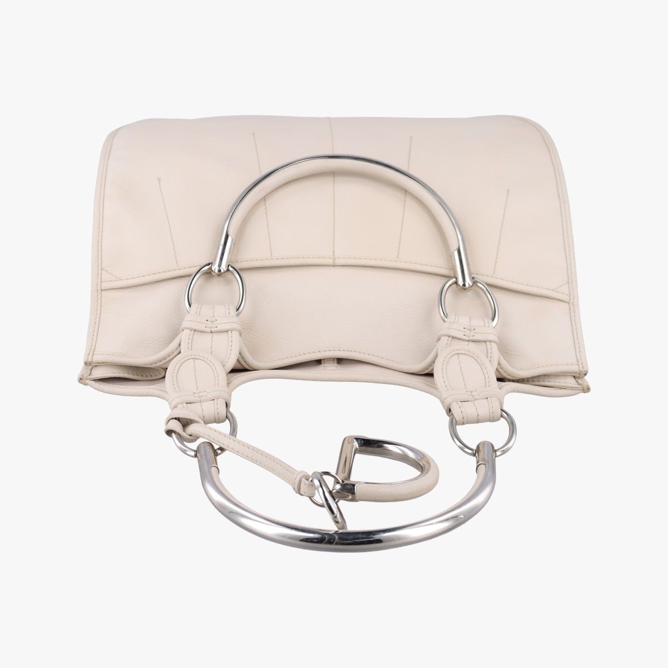 Dior Dio 61 Bo White Leather Handbag — view 8
