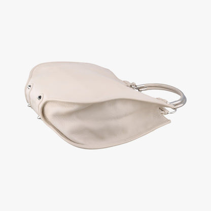 Dior Dio 61 Bo White Leather Handbag — view 6