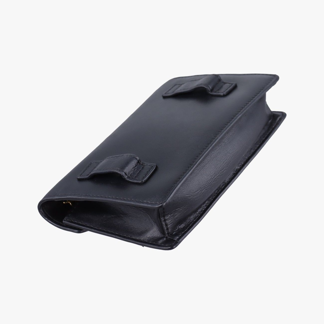 Fendi Black Leather Messenger Bag — view 7