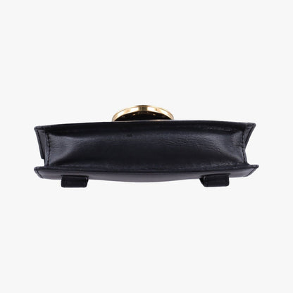 Fendi Black Leather Messenger Bag — view 3