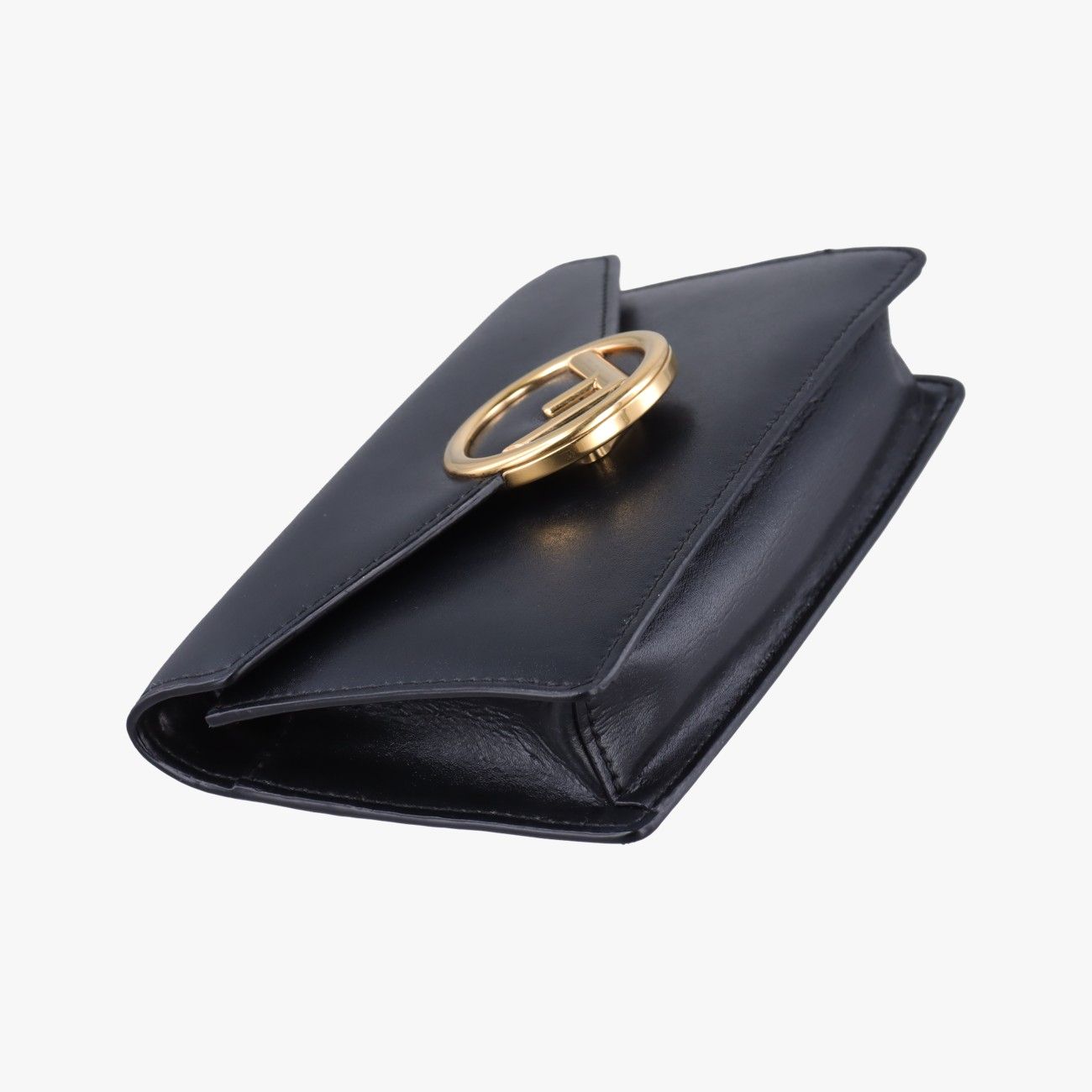 Fendi Black Leather Messenger Bag — view 5