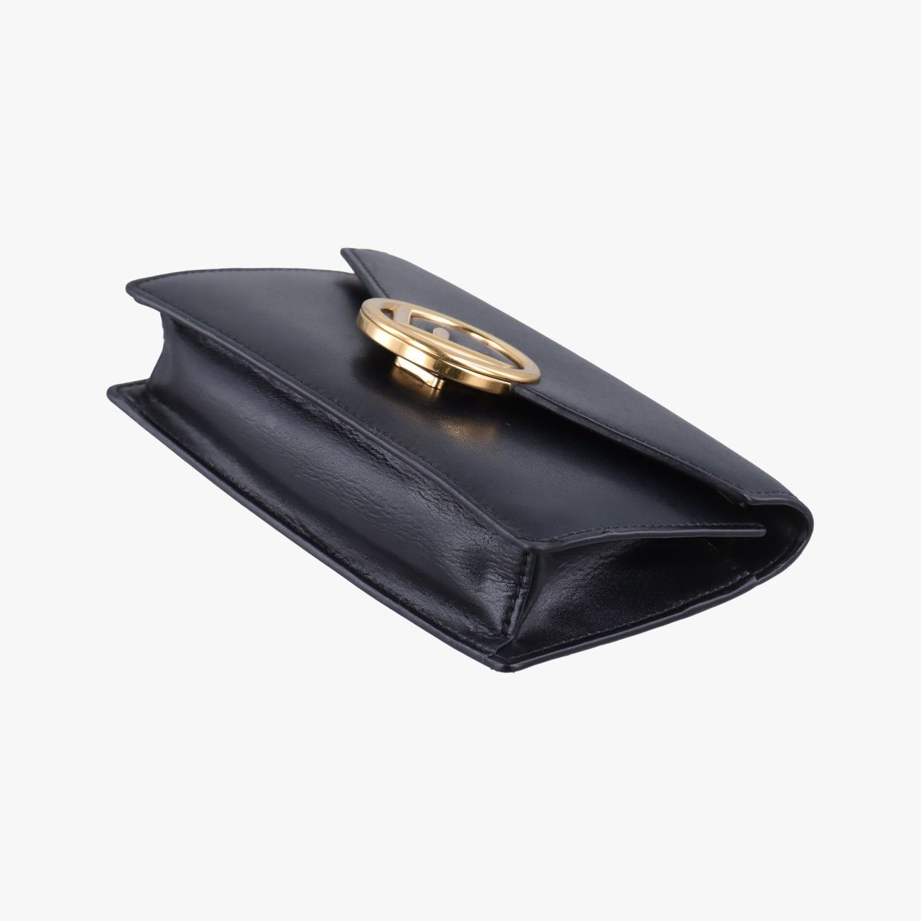 Fendi Black Leather Messenger Bag — view 4
