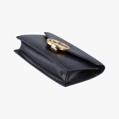 Fendi Black Leather Messenger Bag — view 4