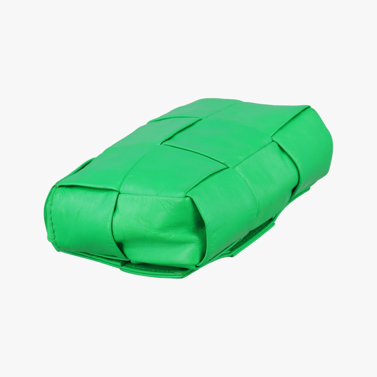 Bottega Veneta Green Leather Messenger Bag — view 7
