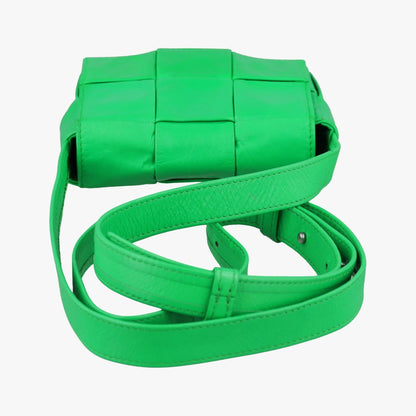 Bottega Veneta Green Leather Messenger Bag — view 8