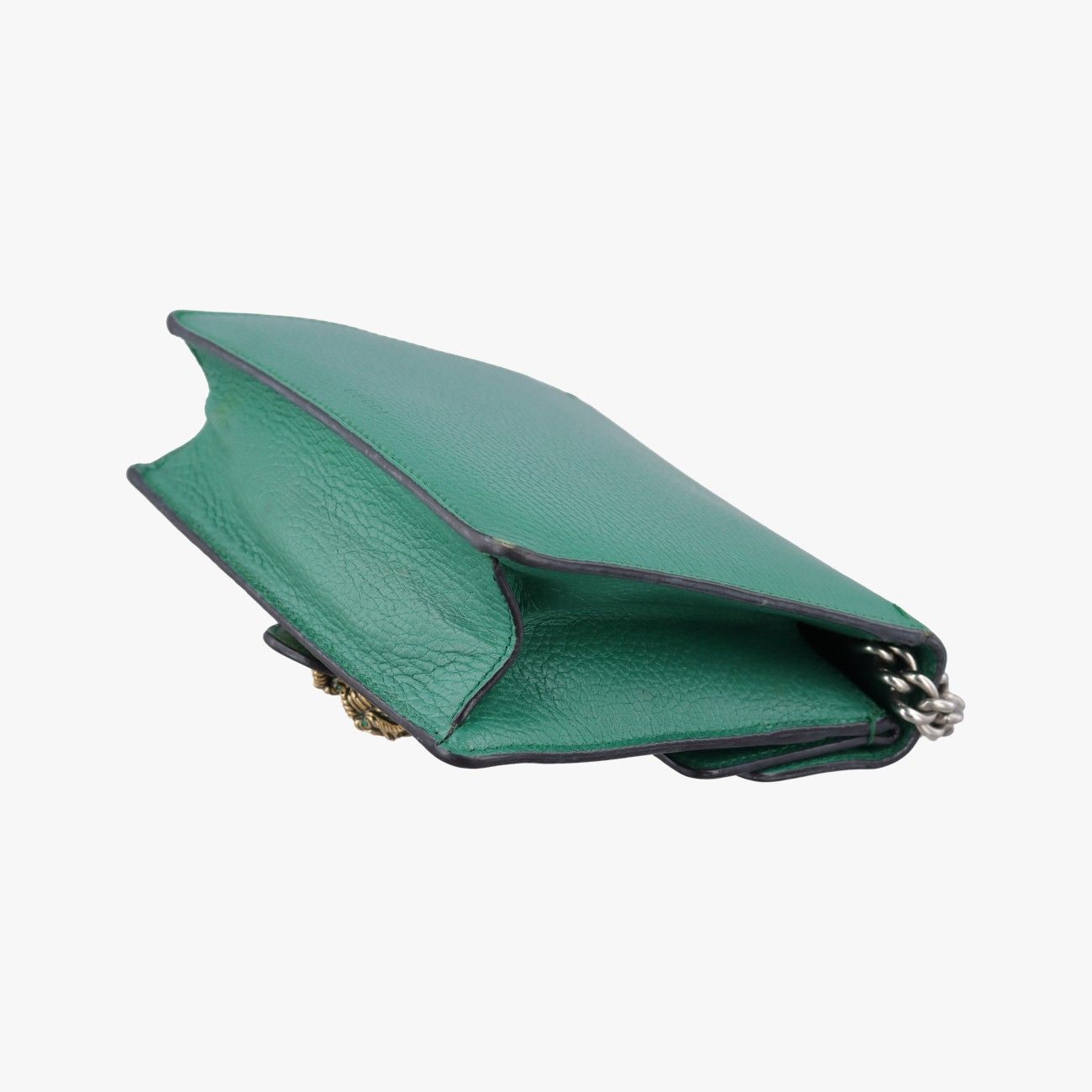 Gucci Green Leather Messenger Bag — view 6