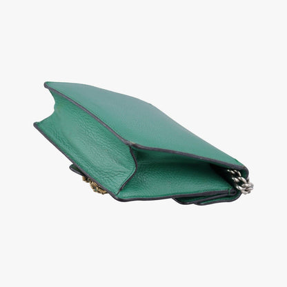 Gucci Green Leather Messenger Bag — view 6