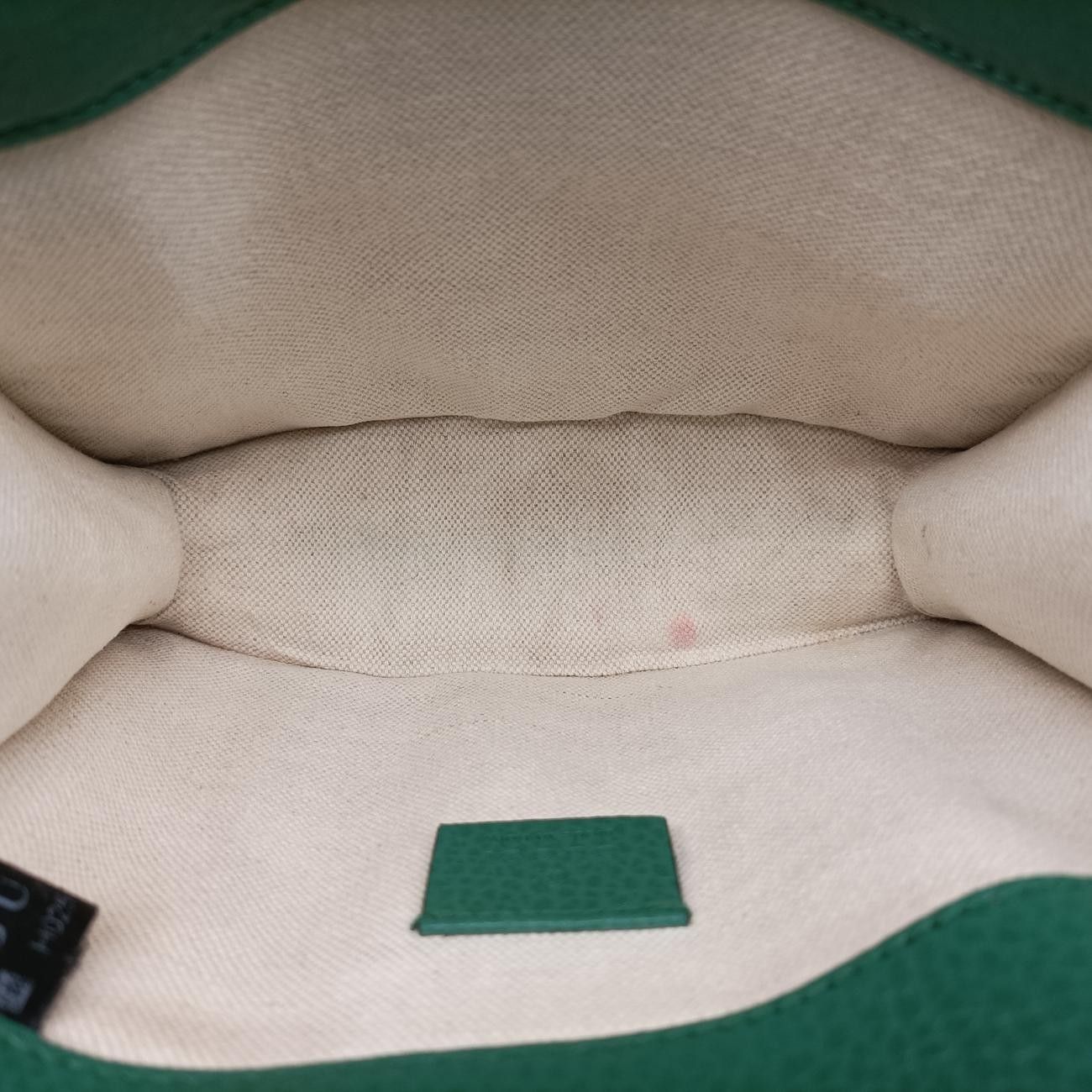 Gucci Green Leather Messenger Bag — view 9