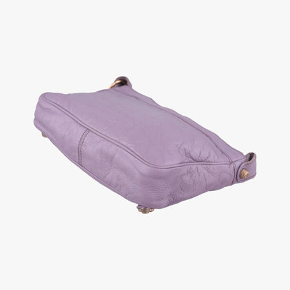 Balenciaga Purple Lambskin .5425 Messenger Bag — view 6