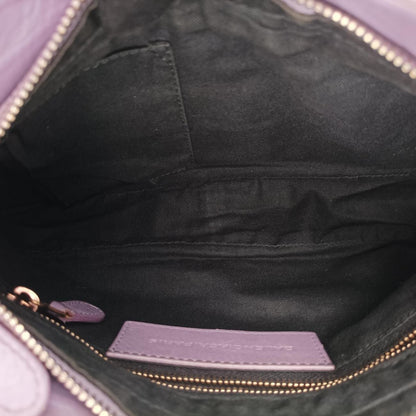 Balenciaga Purple Lambskin .5425 Messenger Bag — view 9