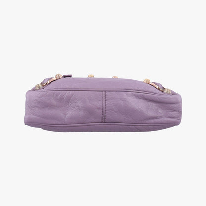 Balenciaga Purple Lambskin .5425 Messenger Bag — view 3
