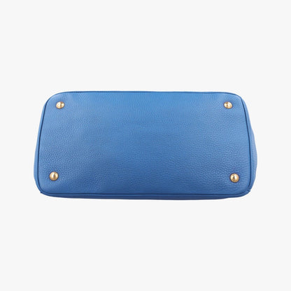 Prada Tote Blue Leather 64 — view 3