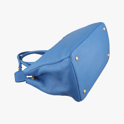 Prada Tote Blue Leather 64 — view 7