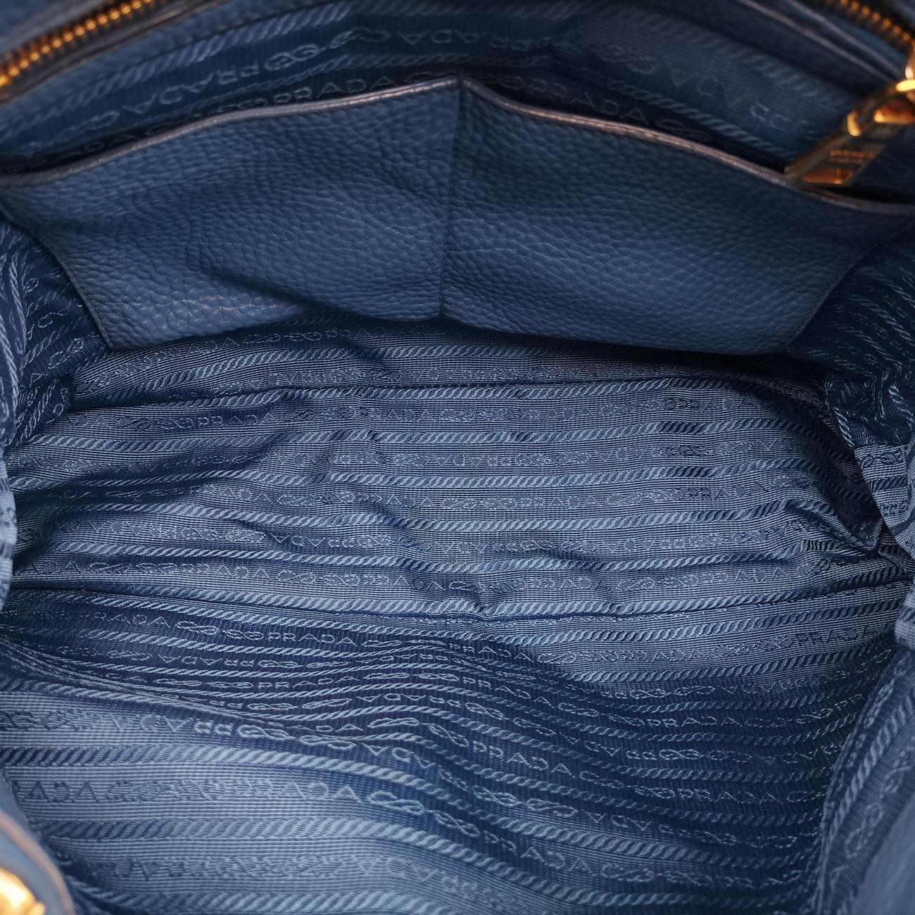 Prada Tote Blue Leather 64 — view 9