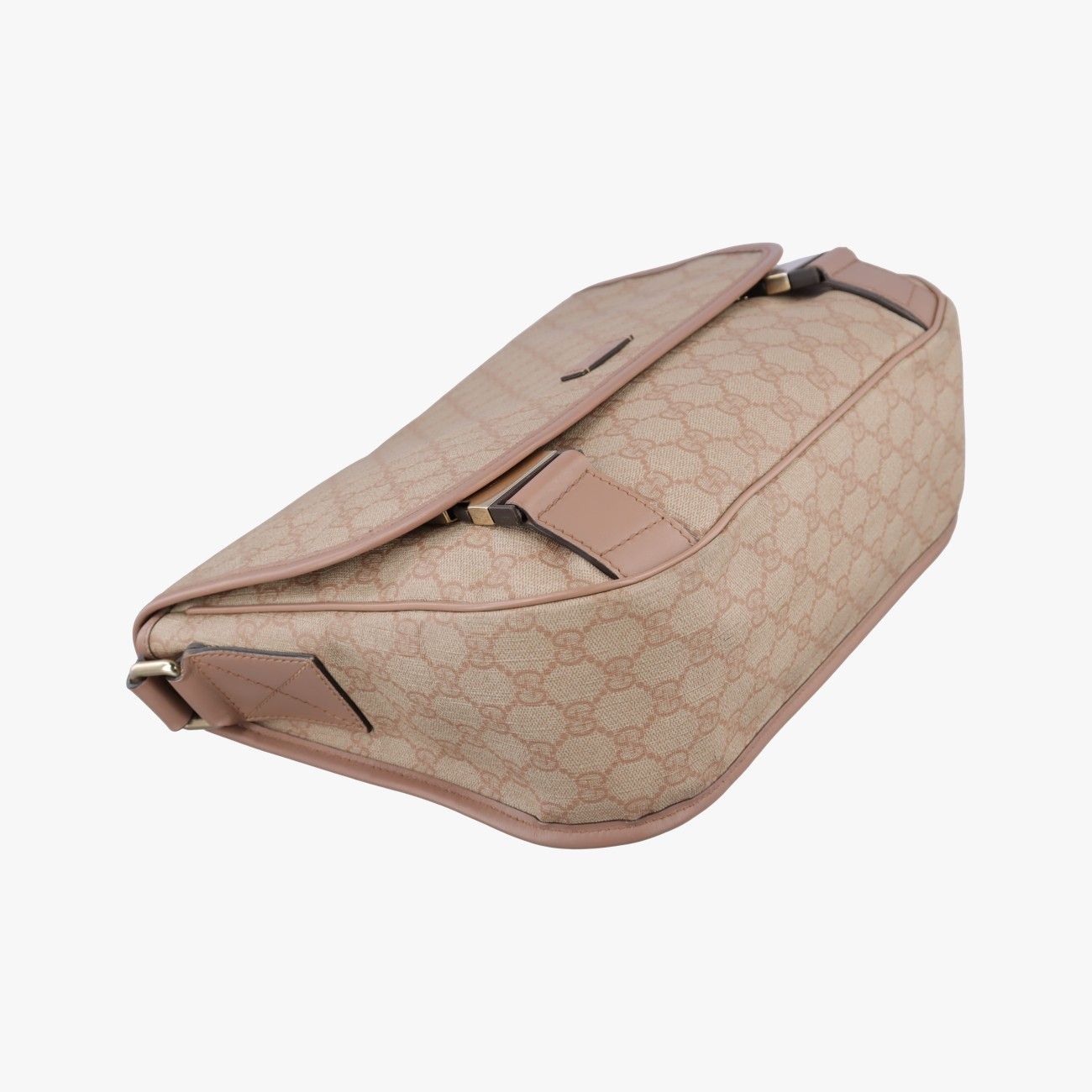 Gucci GG Beige Multicolor Canvas Leather Tote — view 5