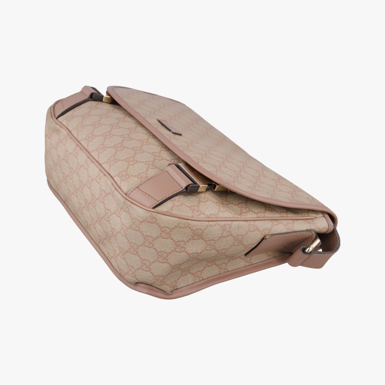 Gucci GG Beige Multicolor Canvas Leather Tote — view 4