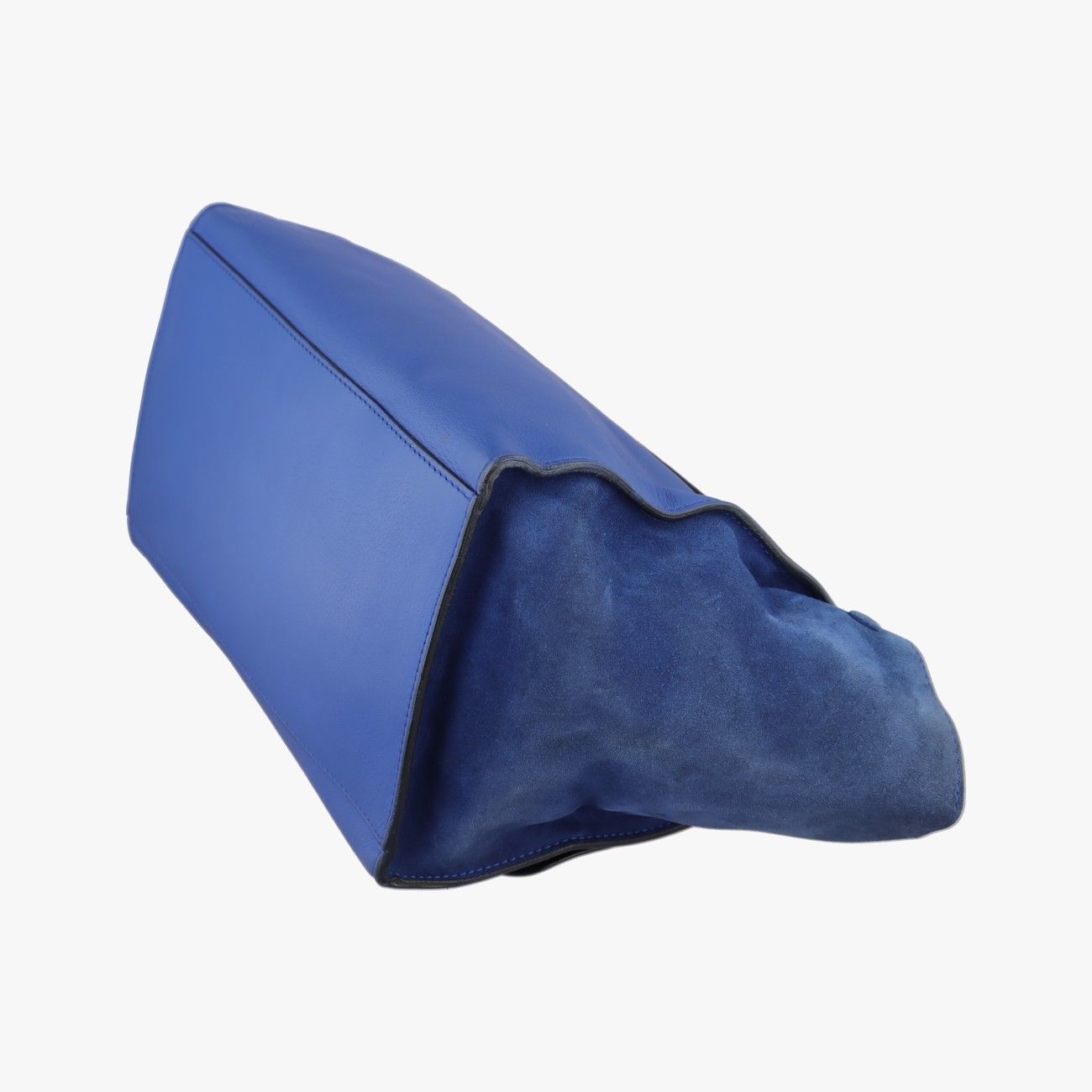 Celine Blue Leather Messenger Bag — view 6