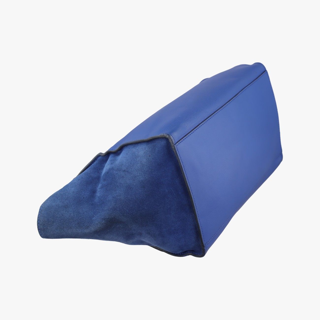 Celine Blue Leather Messenger Bag — view 7