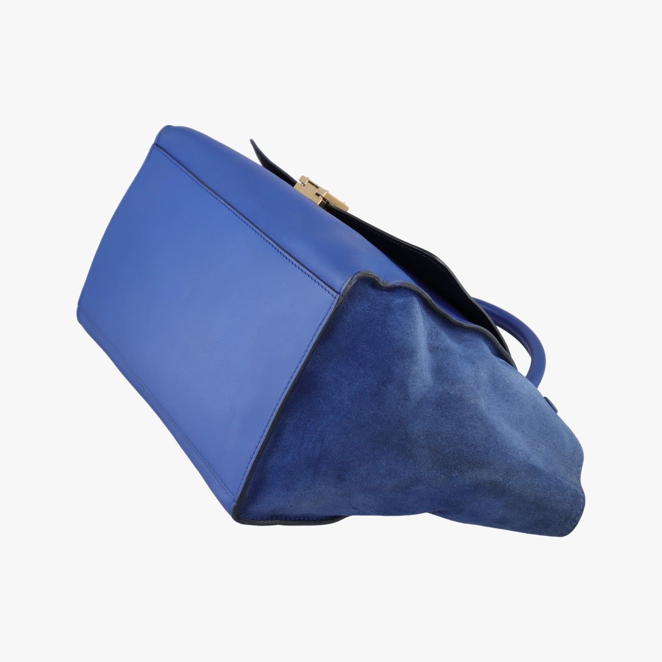 Celine Blue Leather Messenger Bag — view 4