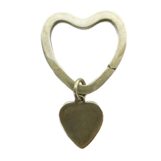 Tiffany & Co Open Heart Tree Ring Key Holder Silver