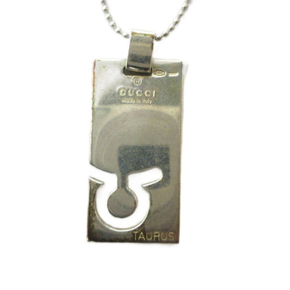 Gucci Necklace Logo Plate tag Silver — view 2
