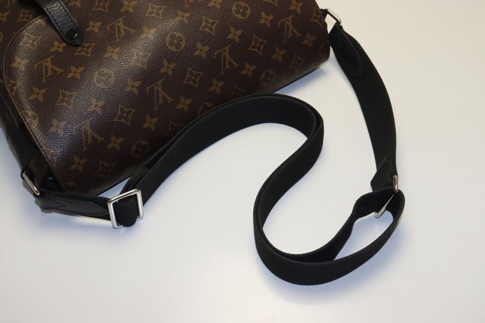 Louis Vuitton Monogram Macassar Leather Shoulder Bag — view 6