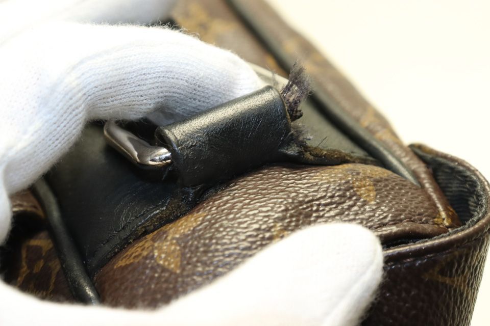 Louis Vuitton Monogram Macassar Leather Shoulder Bag — view 9