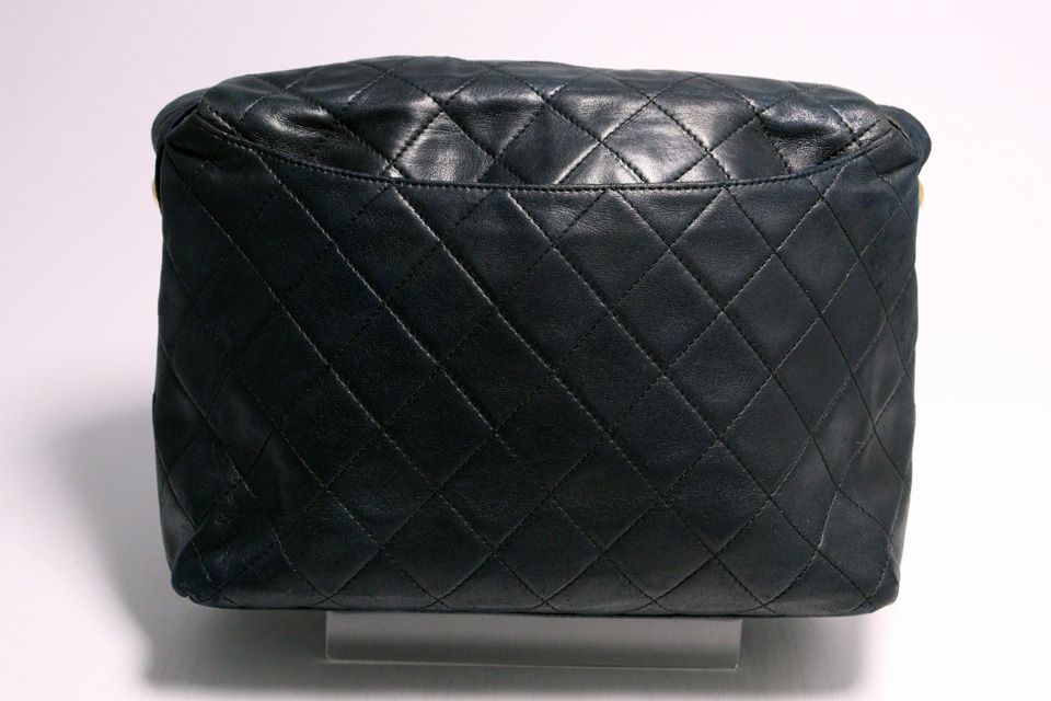 Chanel Stand Quilted GD Leather Shoulder Bag — view 2