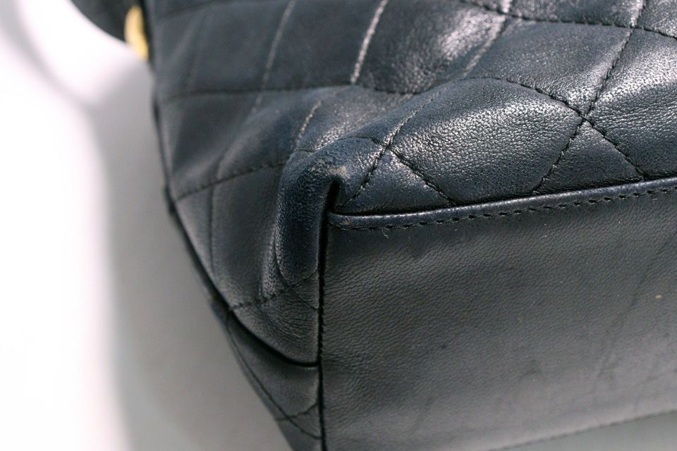 Chanel Stand Quilted GD Leather Shoulder Bag — view 5