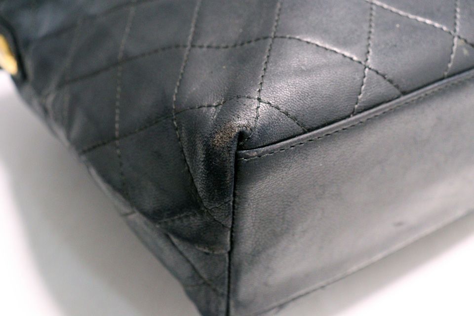 Chanel Stand Quilted GD Leather Shoulder Bag — view 4