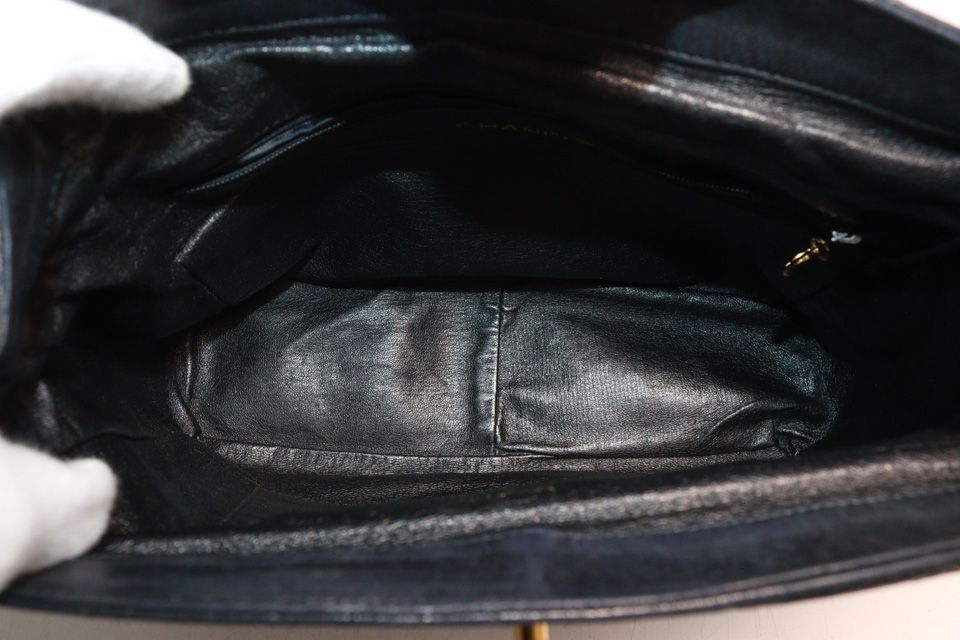 Chanel Stand Quilted GD Leather Shoulder Bag — view 8