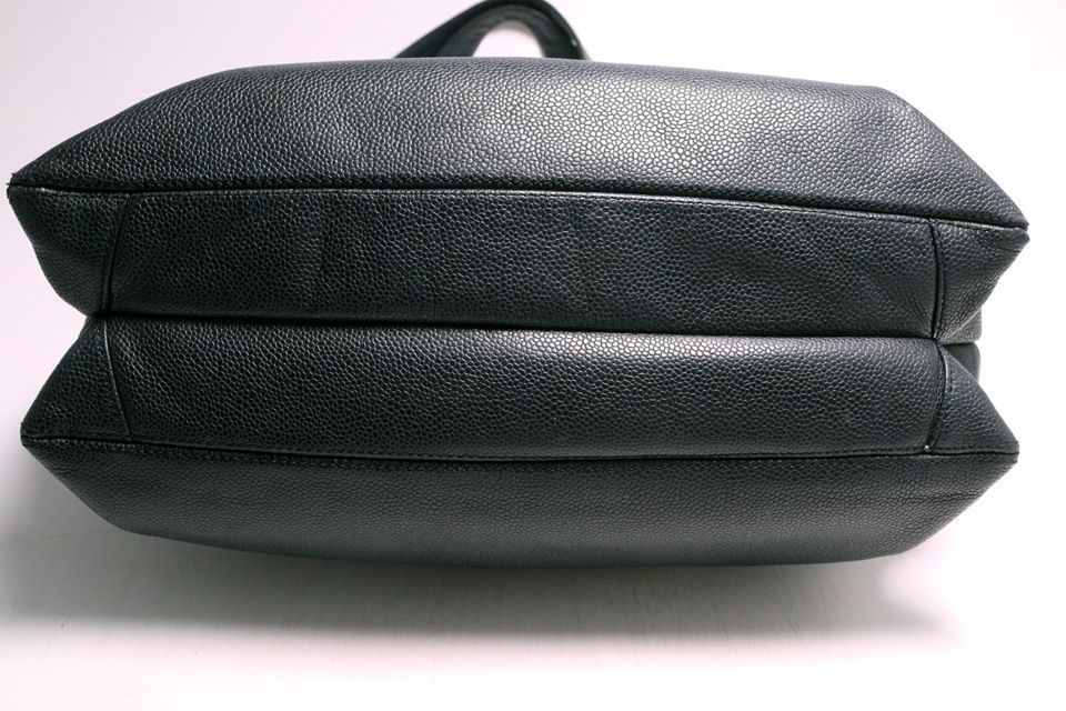 Chanel Stand Caviar Leather CC Logo GD Shoulder Bag — view 3