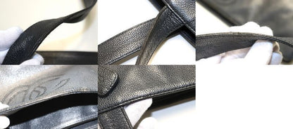 Chanel Stand Caviar Leather CC Logo GD Shoulder Bag — view 9
