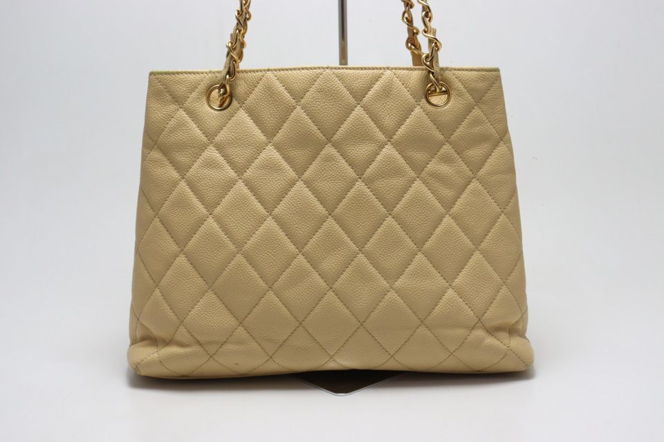 Chanel Stand Quilted Caviar Leather GD Che Handbag — view 2