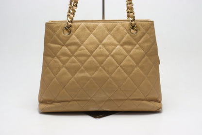 Chanel Stand Quilted Caviar Leather GD Che Handbag — view 2